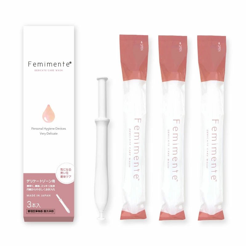 フェミメンテ Femimente 3本入/6本入/10本入 膣内洗浄 日本製 おりもの ニオイ おりもの対策 生理 かゆみ 痒み フェムケア フェミニンケア デリケートケア 膣洗浄 管理医療機器 膣内ケア 産後ケア