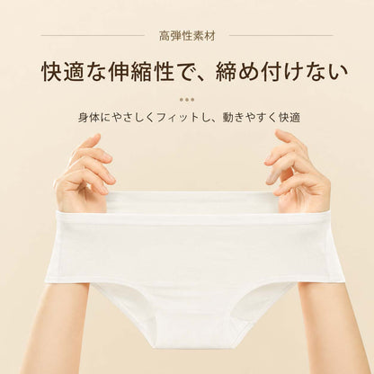 使い捨て コットンショーツ 5枚入 各色1枚 個包装 使い捨てパンツ 使い捨て下着 レディース 旅行用ショーツ 防災用品 入院 出張 生理 産後 災害備蓄 携帯下着 使い切り 下着 綿素材 通気性 軽量 コンパクト 施術用 旅行 入院 介護 インナー 防災備蓄用 下着 - Nopra（ノプラ）公式 / 月経カップ・月経ディスク