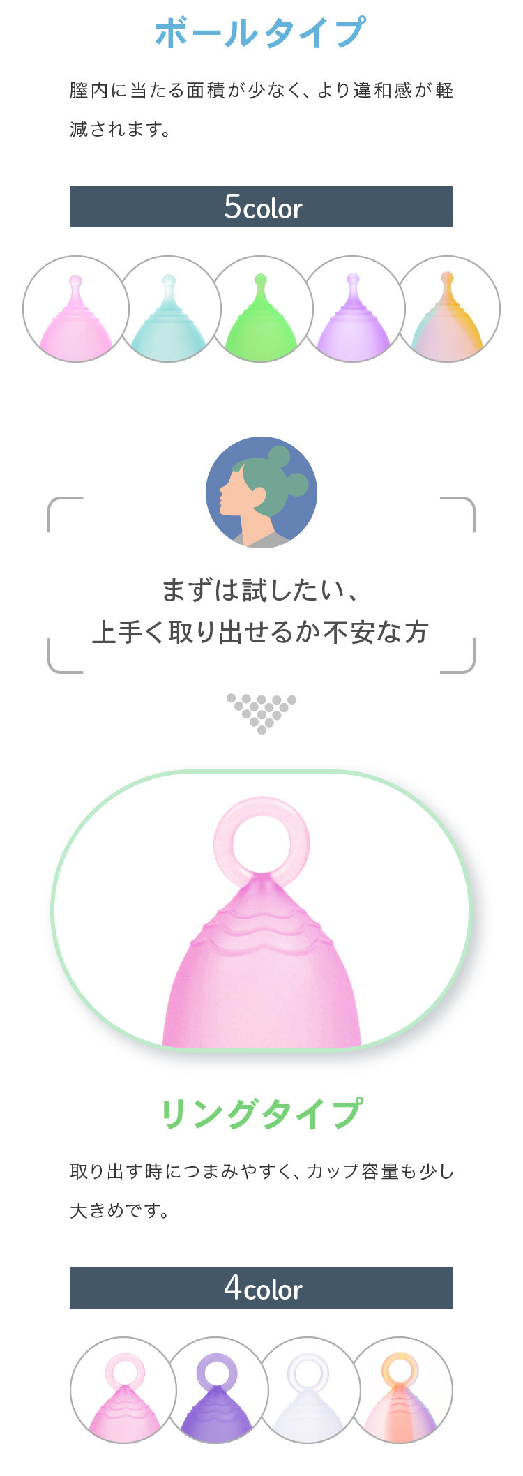 月経カップの取り出し方