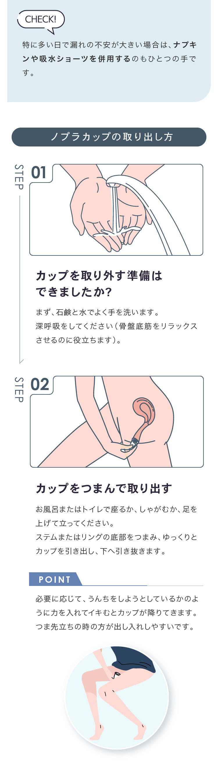 月経カップの商品説明